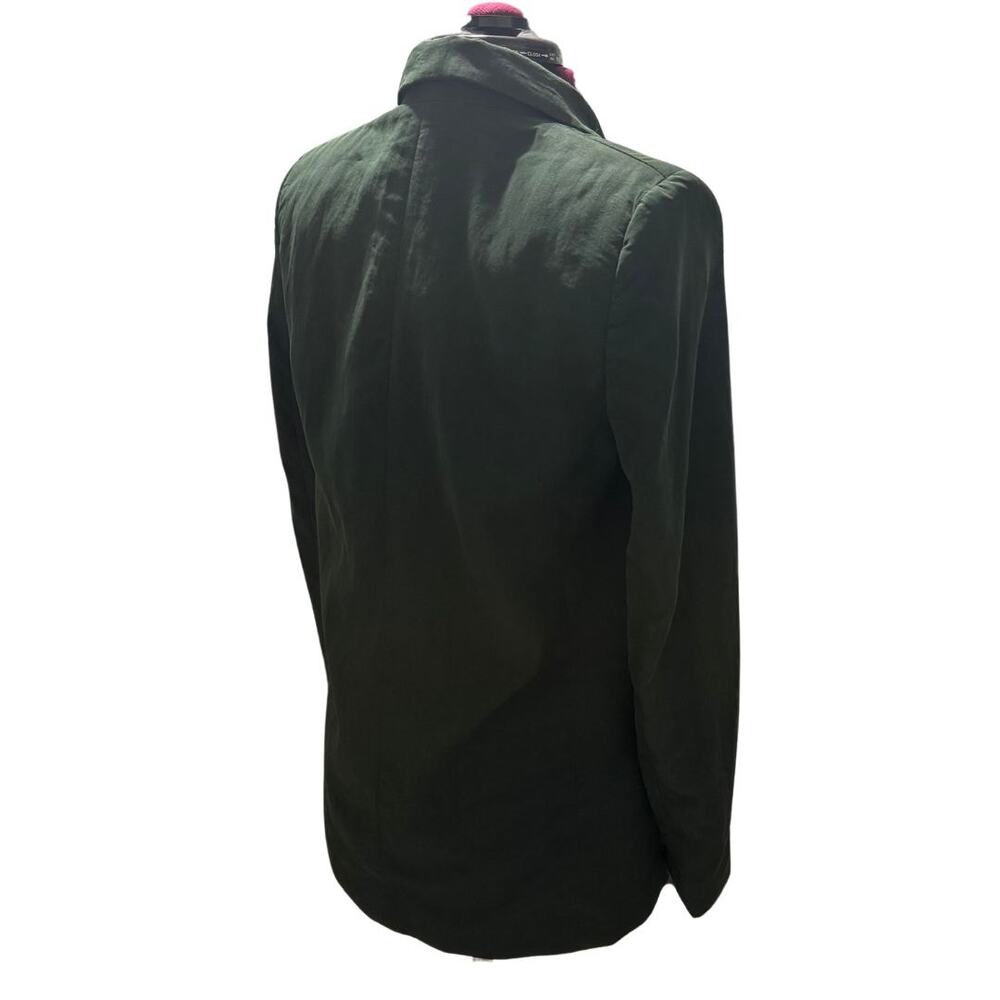 Mango Suits Double Breasted Crinkle Blazer Dark G… - image 7